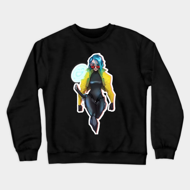 Nite Crewneck Sweatshirt by MightyMarcyArts